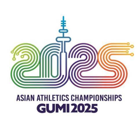 Logo image of the 2025 Gumi Asian Athletics Championships
