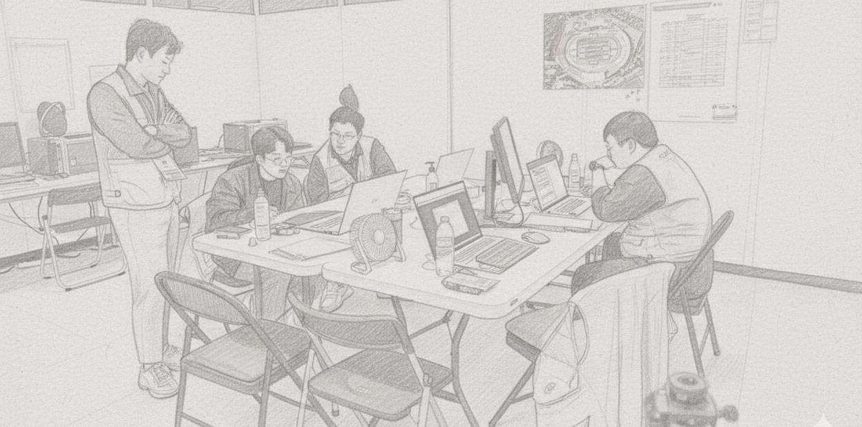 Image of work in progress at the DJ Family Integrated Information Processing Room